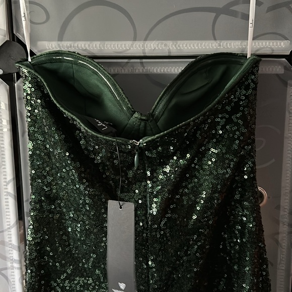 Lulus Strapless Sequin Dress - Picture 6 of 7